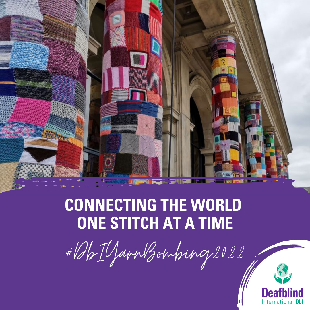 Yarn Bombing 2022 Deafblind International